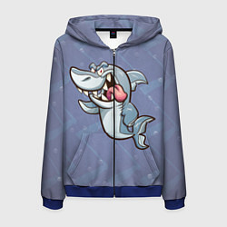 Мужская толстовка на молнии Акула