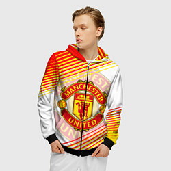Толстовка 3D на молнии мужская МАНЧЕСТЕР MANCHESTER SPORT, цвет: 3D-черный — фото 2