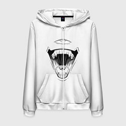 Толстовка 3D на молнии мужская Sukunas Laugh, цвет: 3D-белый