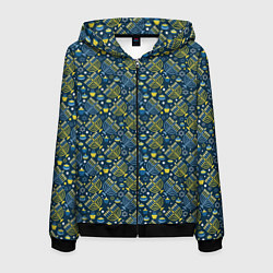 Толстовка 3D на молнии мужская Israel, цвет: 3D-черный