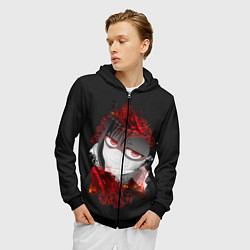 Толстовка 3D на молнии мужская Bad Girl Nagatoro, цвет: 3D-черный — фото 2