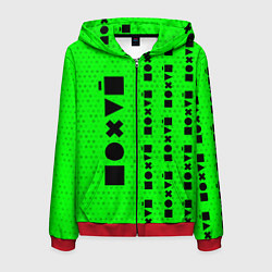 Мужская толстовка на молнии Безразличие - Космос Паттерн справа