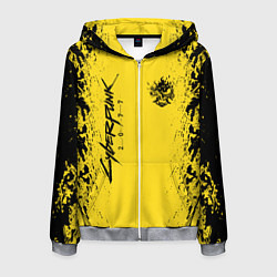 Мужская толстовка на молнии CYBERPUNK 2077 КИБЕРПАНК 2077