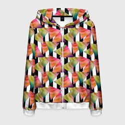 Мужская толстовка на молнии Абстрактный полосатый узор