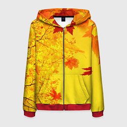 Мужская толстовка на молнии ОСЕННИЕ ЦВЕТА ЗОЛОТАЯ ОСЕНЬ