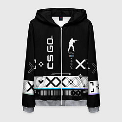 Мужская толстовка на молнии Поток информации СS:GO