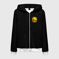 Мужская толстовка на молнии GOLDEN STATE WARRIORS BLACK STYLE