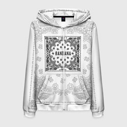 Толстовка 3D на молнии мужская Big Baby Tape x Kizaru BANDANA Бандана Кизару Тейп, цвет: 3D-белый