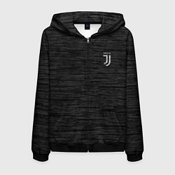 Толстовка 3D на молнии мужская Juventus Asphalt theme, цвет: 3D-черный