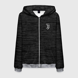 Толстовка 3D на молнии мужская Juventus Asphalt theme, цвет: 3D-меланж
