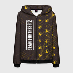 Мужская толстовка на молнии ТИМ ФОРТРЕСС 2 - PYRO Молнии