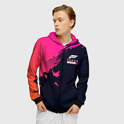 Толстовка 3D на молнии мужская Форза Хорайзен 5 Forza Horizon 5, цвет: 3D-черный — фото 2