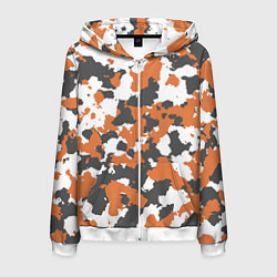 Мужская толстовка на молнии Orange Camo