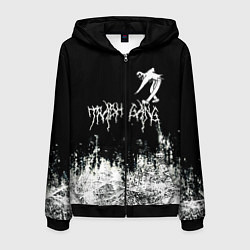 Толстовка 3D на молнии мужская Ghostemane Mercury Trash Gang Гостмейн Призрак гра, цвет: 3D-черный