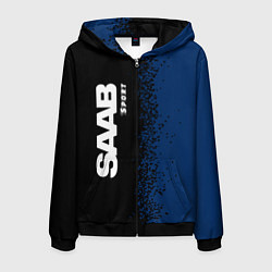 Толстовка 3D на молнии мужская СААБ Sport Спрей, цвет: 3D-черный