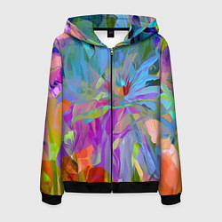 Мужская толстовка на молнии Abstract color pattern Summer 2022