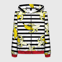 Мужская толстовка на молнии Banana pattern Summer