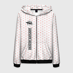 Толстовка 3D на молнии мужская DEAD BY DAYLIGHT Абстракция FS, цвет: 3D-черный