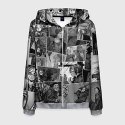 Толстовка 3D на молнии мужская The last of us comix, цвет: 3D-меланж