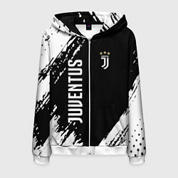 Толстовка 3D на молнии мужская Fc juventus фс ювентус, цвет: 3D-белый