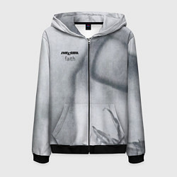 Толстовка 3D на молнии мужская Faith - The Cure, цвет: 3D-черный