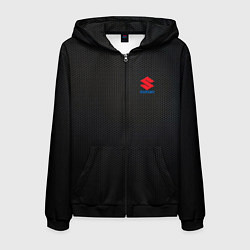 Мужская толстовка на молнии Suzuki - карбон