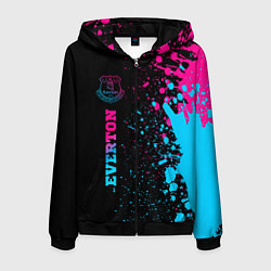 Мужская толстовка на молнии Everton - neon gradient: по-вертикали