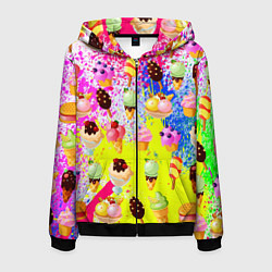 Мужская толстовка на молнии Вкусные Мороженки