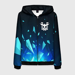 Толстовка 3D на молнии мужская Free Fire взрыв частиц, цвет: 3D-черный