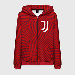 Толстовка 3D на молнии мужская Juventus отпечатки, цвет: 3D-красный
