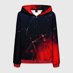 Мужская толстовка на молнии Midjourney Нейронный космос