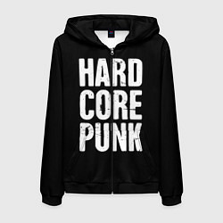 Мужская толстовка на молнии Hardcore punk