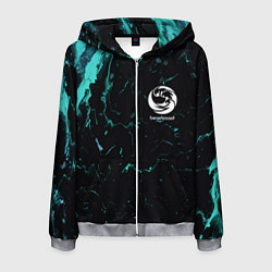 Толстовка 3D на молнии мужская Beastcoast абстракт, цвет: 3D-меланж