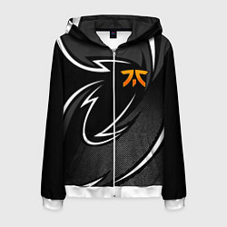 Толстовка 3D на молнии мужская Fnatic - white line, цвет: 3D-белый