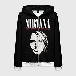 Мужская толстовка на молнии Nirvana - Kurt Cobain
