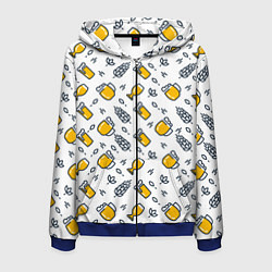 Мужская толстовка на молнии Пиво пенное