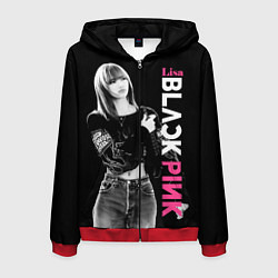 Мужская толстовка на молнии Blackpink Beautiful Lisa