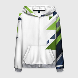 Мужская толстовка на молнии Геометрическая абстракция вектор