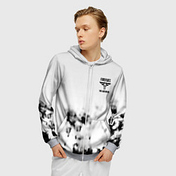 Толстовка 3D на молнии мужская The Last of Us отпечатки, цвет: 3D-меланж — фото 2