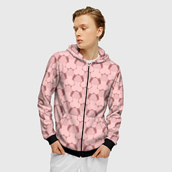 Толстовка 3D на молнии мужская ХХХ - 18, цвет: 3D-черный — фото 2