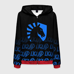 Толстовка 3D на молнии мужская Team Liquid style, цвет: 3D-красный