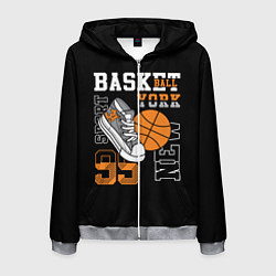 Мужская толстовка на молнии Basketball New York