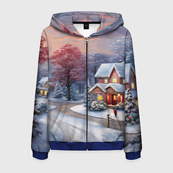 Мужская толстовка на молнии Волшебство зимней природы