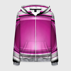 Мужская толстовка на молнии Розовый выпуклый фон