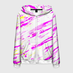 Мужская толстовка на молнии Розовые паттерны