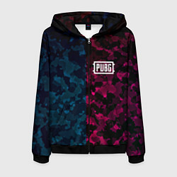 Мужская толстовка на молнии PUBG camo texture