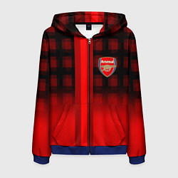 Мужская толстовка на молнии Arsenal fc sport geometry steel