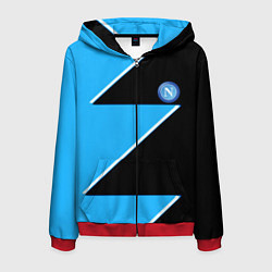 Мужская толстовка на молнии Napoli fc geometry blue