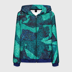 Толстовка 3D на молнии мужская Fartech, цвет: 3D-синий