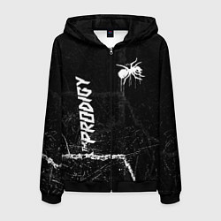 Толстовка 3D на молнии мужская The prodigy - паук, цвет: 3D-черный